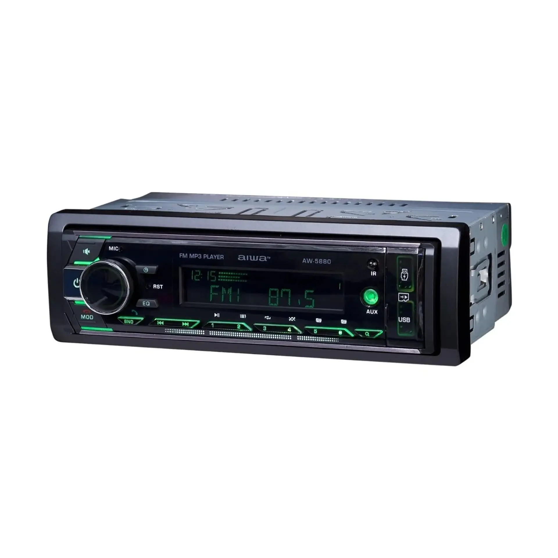 Radio Auto 1 Din Bt Usb X2 Radio Fm Aiwa AW5880T 2