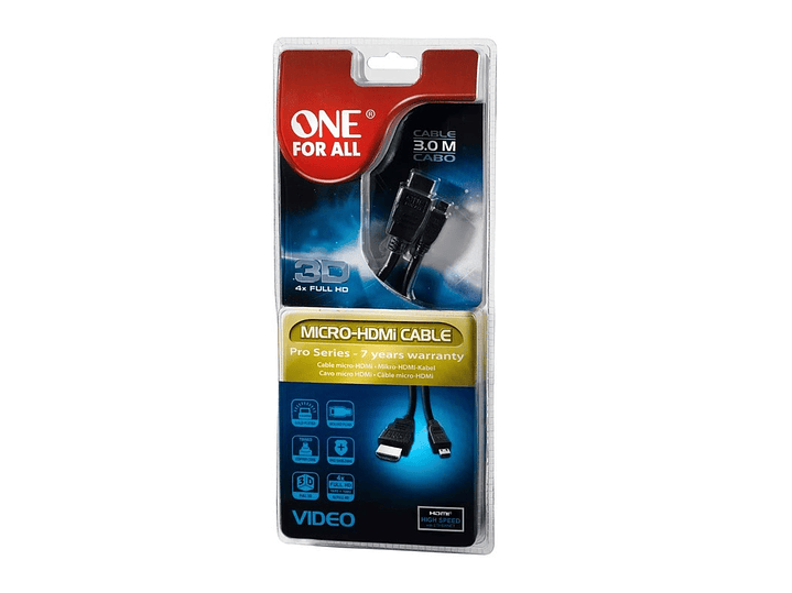 Cable HDMI a Micro HDMI 3mt One For All 2