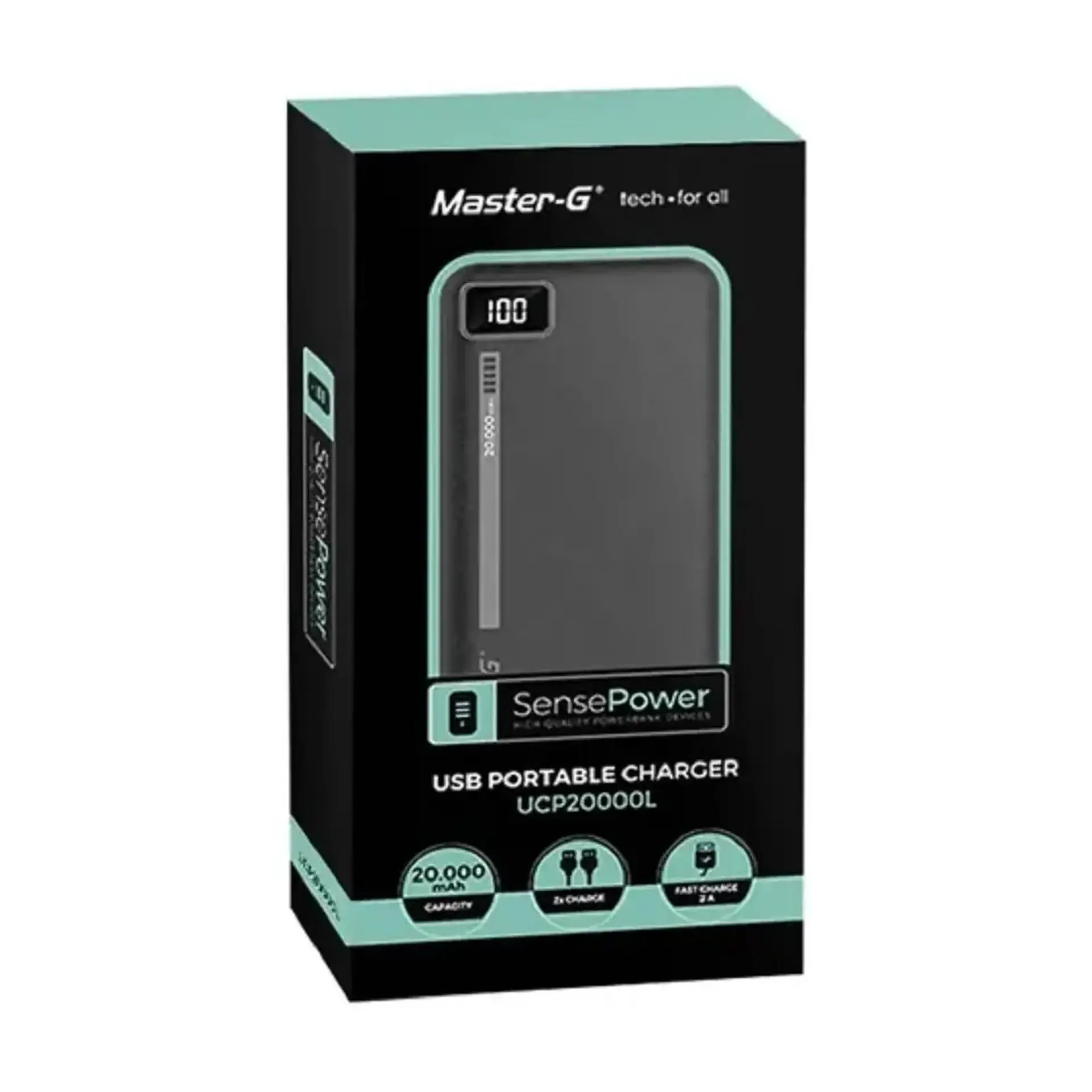 Bateria Externa Powerbank Master G 20.000mha 3