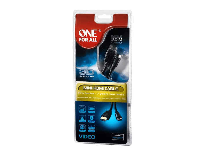 Cable HDMI a Mini HDMI 3mt One For All 2