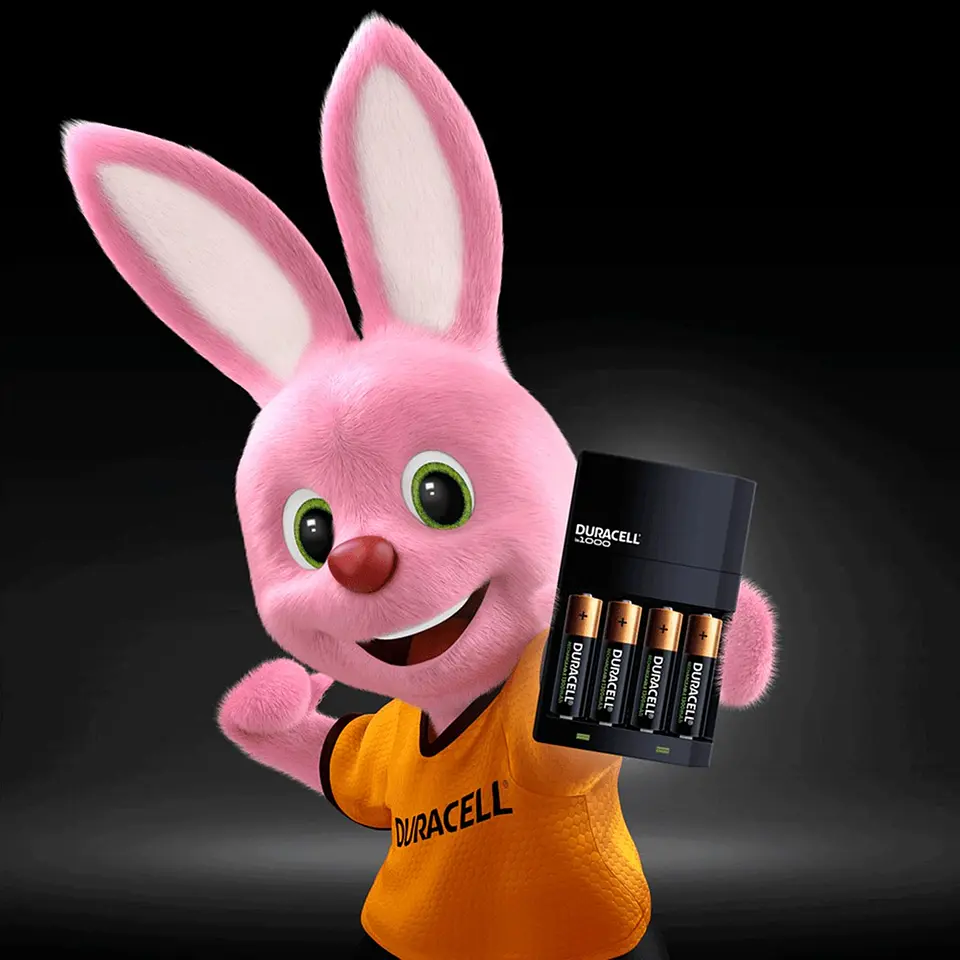 Kit Cargador Duracell + 4 Pilas Recargables 2500mha 3