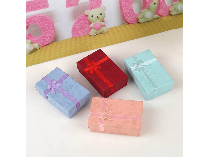 Pack 24 Cajas Carton Joyas Conjuntos Cadenas 8x5cm Regalo 2