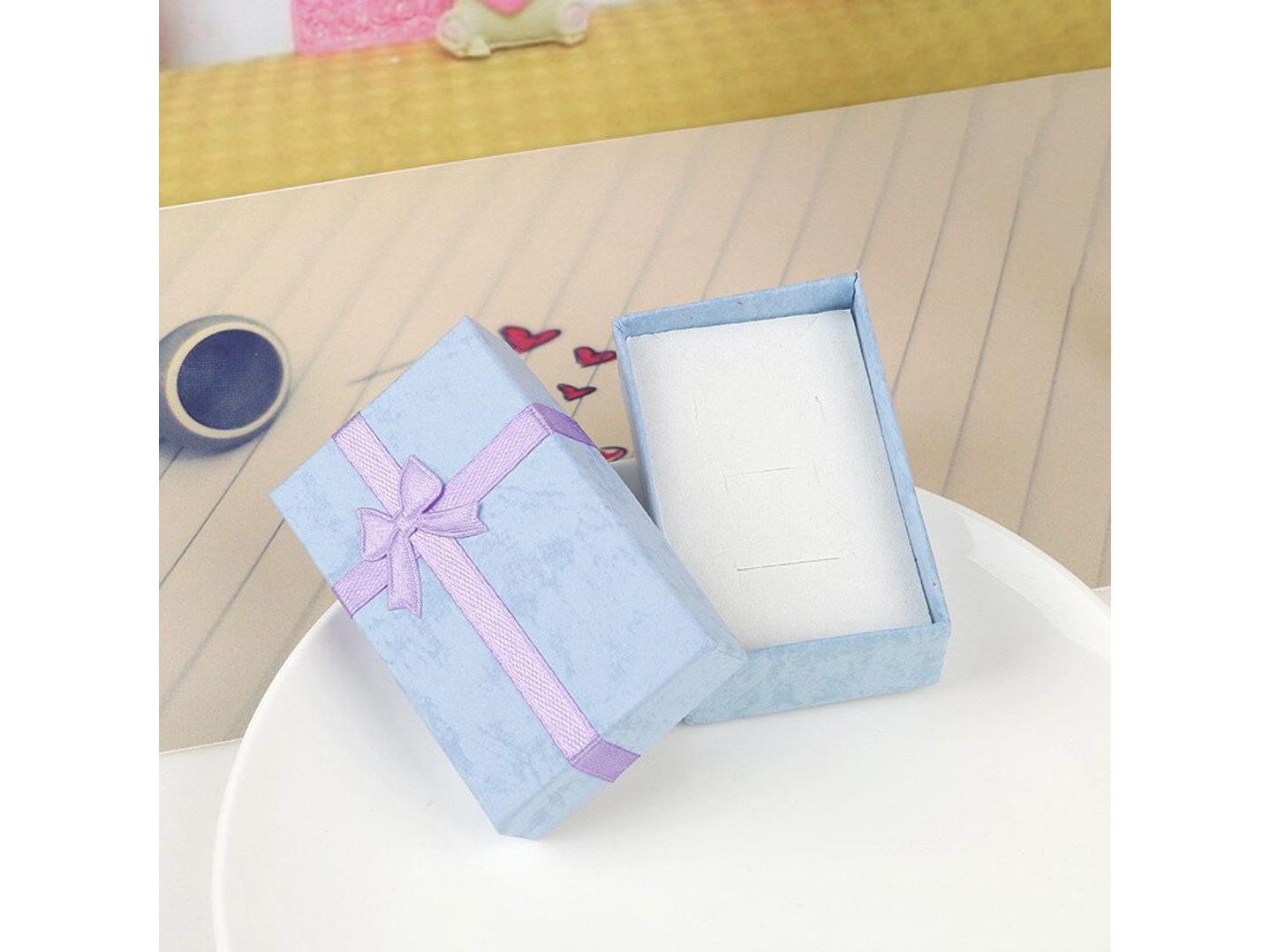 Pack 24 Cajas Carton Joyas Conjuntos Cadenas 8x5cm Regalo 4