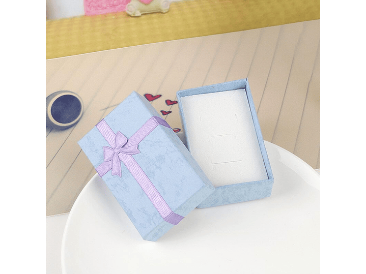 Pack 24 Cajas Carton Joyas Conjuntos Cadenas 8x5cm Regalo 4