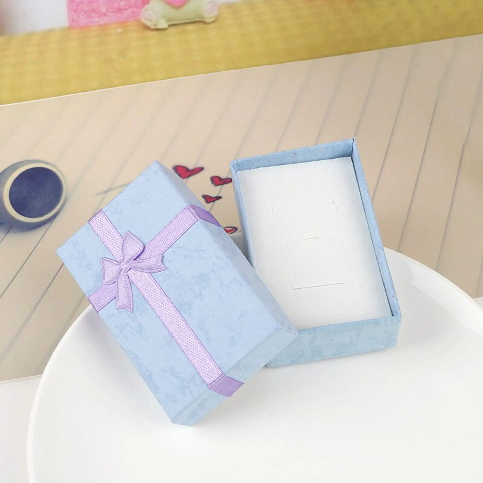 Pack 24 Cajas Carton Joyas Conjuntos Cadenas 8x5cm Regalo 4
