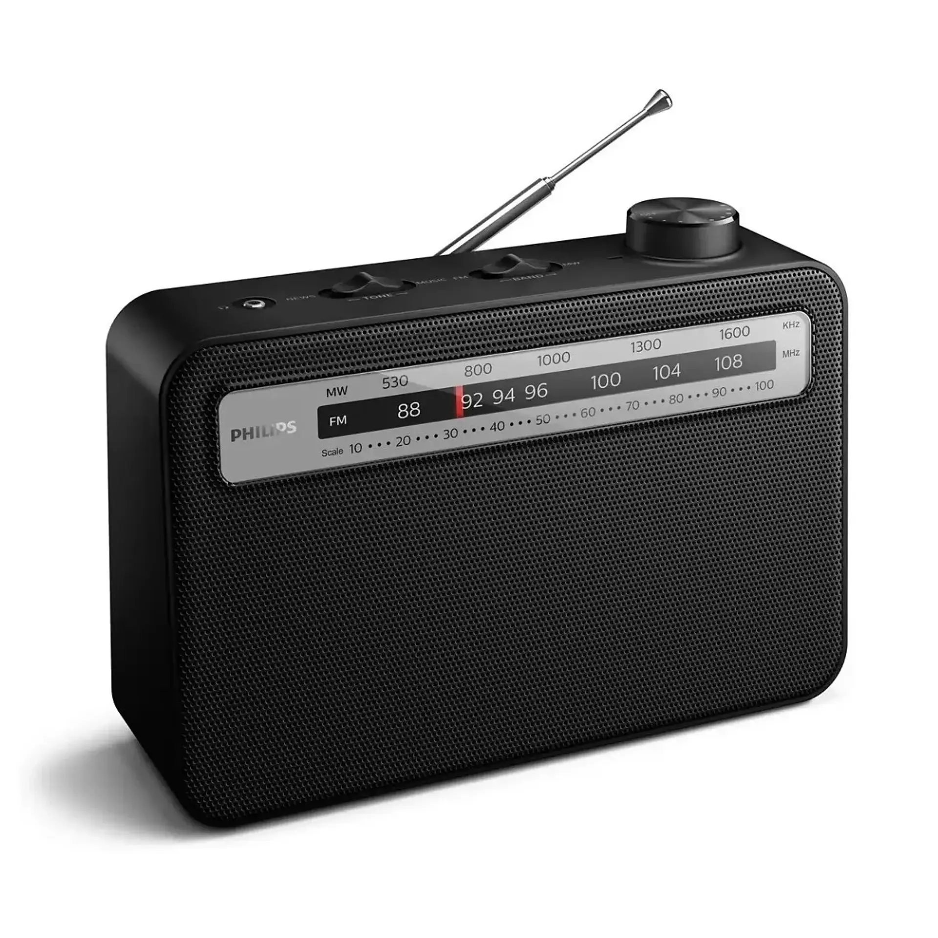 Radio Portátil Clásica Philips Am/fm Corriente y Pilas 1