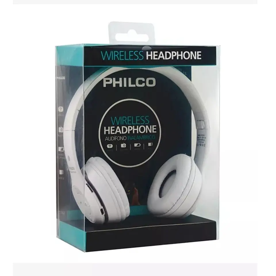 Audífono Philco Inalámbrico Plc623 Plegable Radio Fm Blanco 2