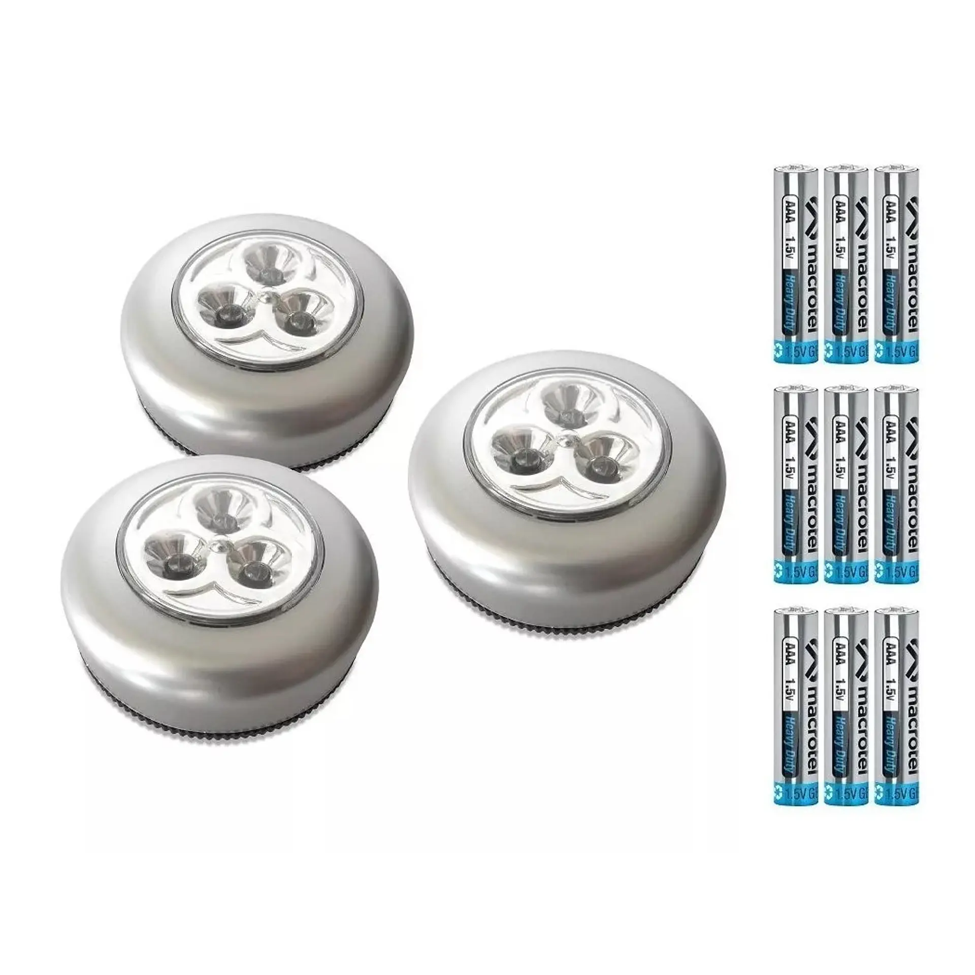 Set 3 Luces Led de Toque Macrotel de Emergencia 2