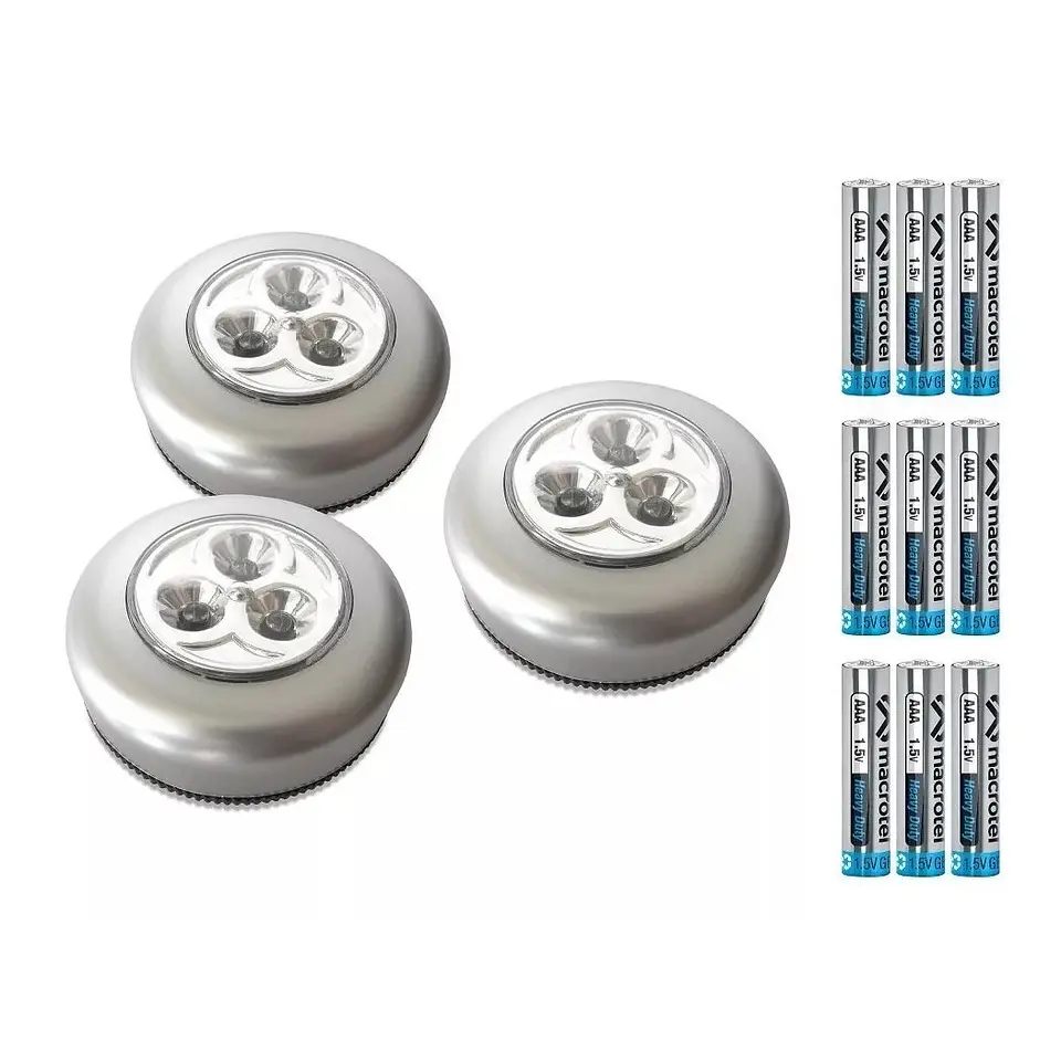 Set 3 Luces Led de Toque Macrotel de Emergencia 2