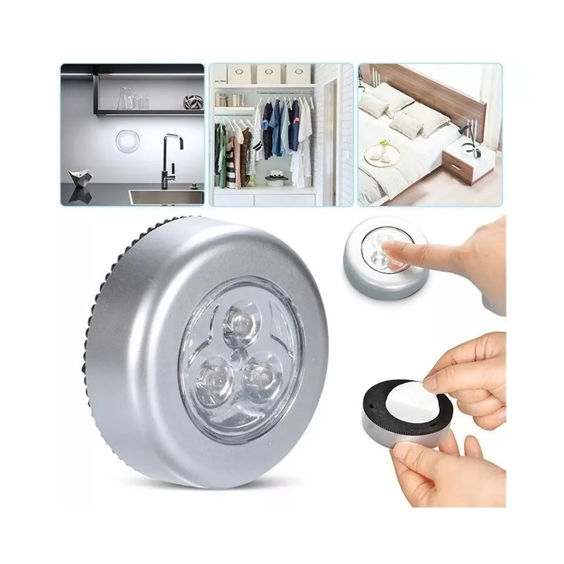 Set 3 Luces Led de Toque Macrotel de Emergencia 3