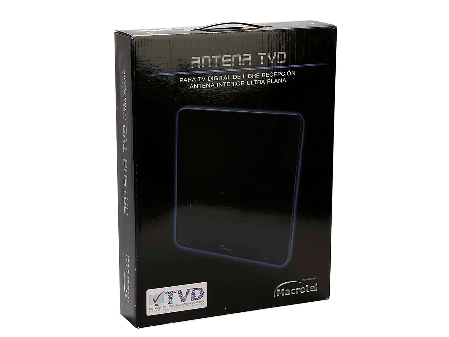 Antena Hdtv TV Digital Ultra HD Plana Amplificada Macrotel 2