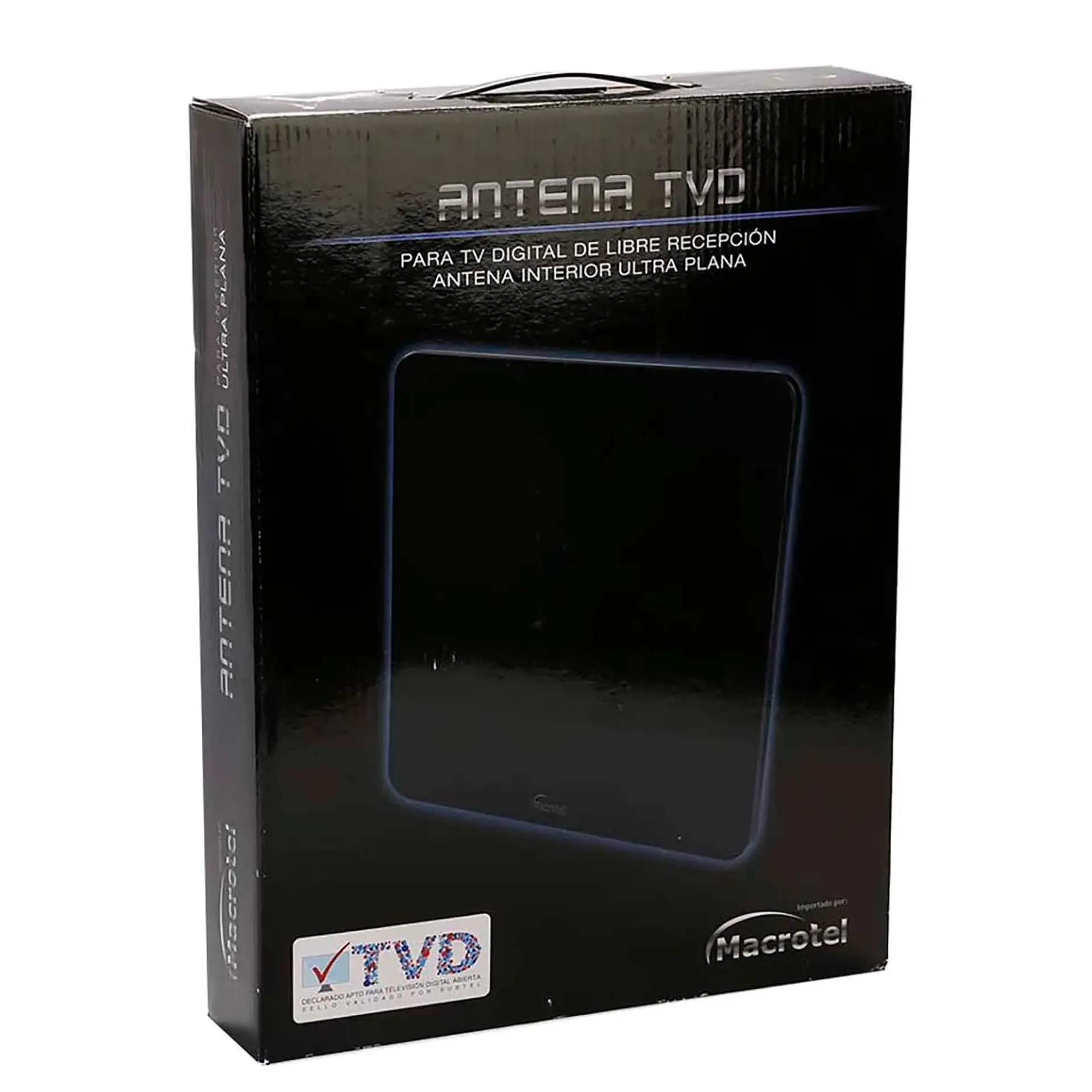 Antena Hdtv TV Digital Ultra HD Plana Amplificada Macrotel 2
