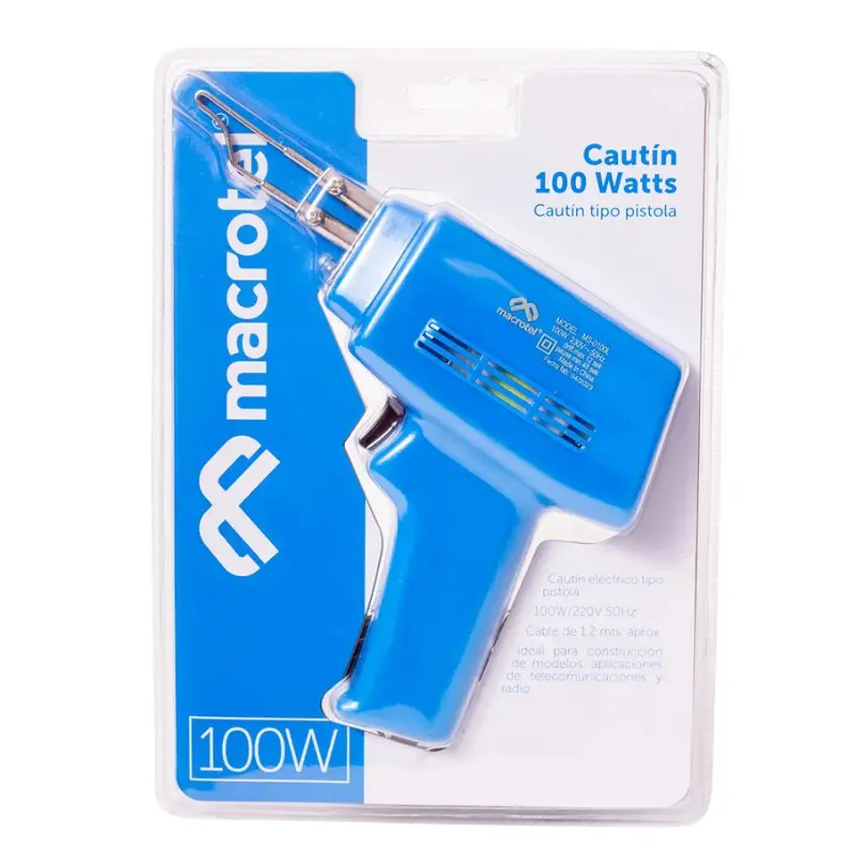 Cautín eléctrico Tipo Pistola 100W Macrotel 2