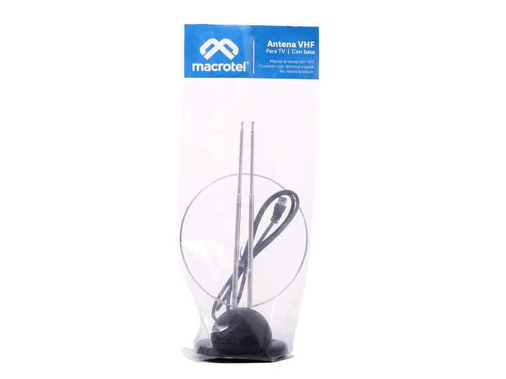 Antena telescópica Macrotel Tipo Conejo MV-100 VHF 2
