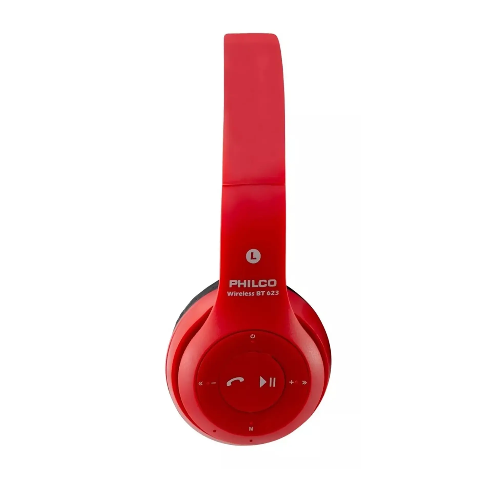 Audífono Philco Inalámbrico Plc623 Plegable Radio Fm Rojo 4
