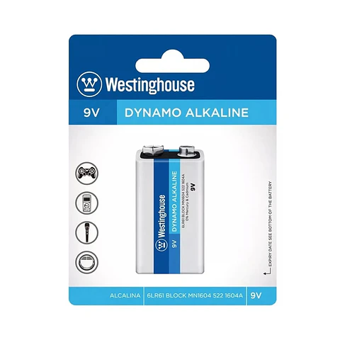 Batería 9V Dynamo Alcaline Westinghouse