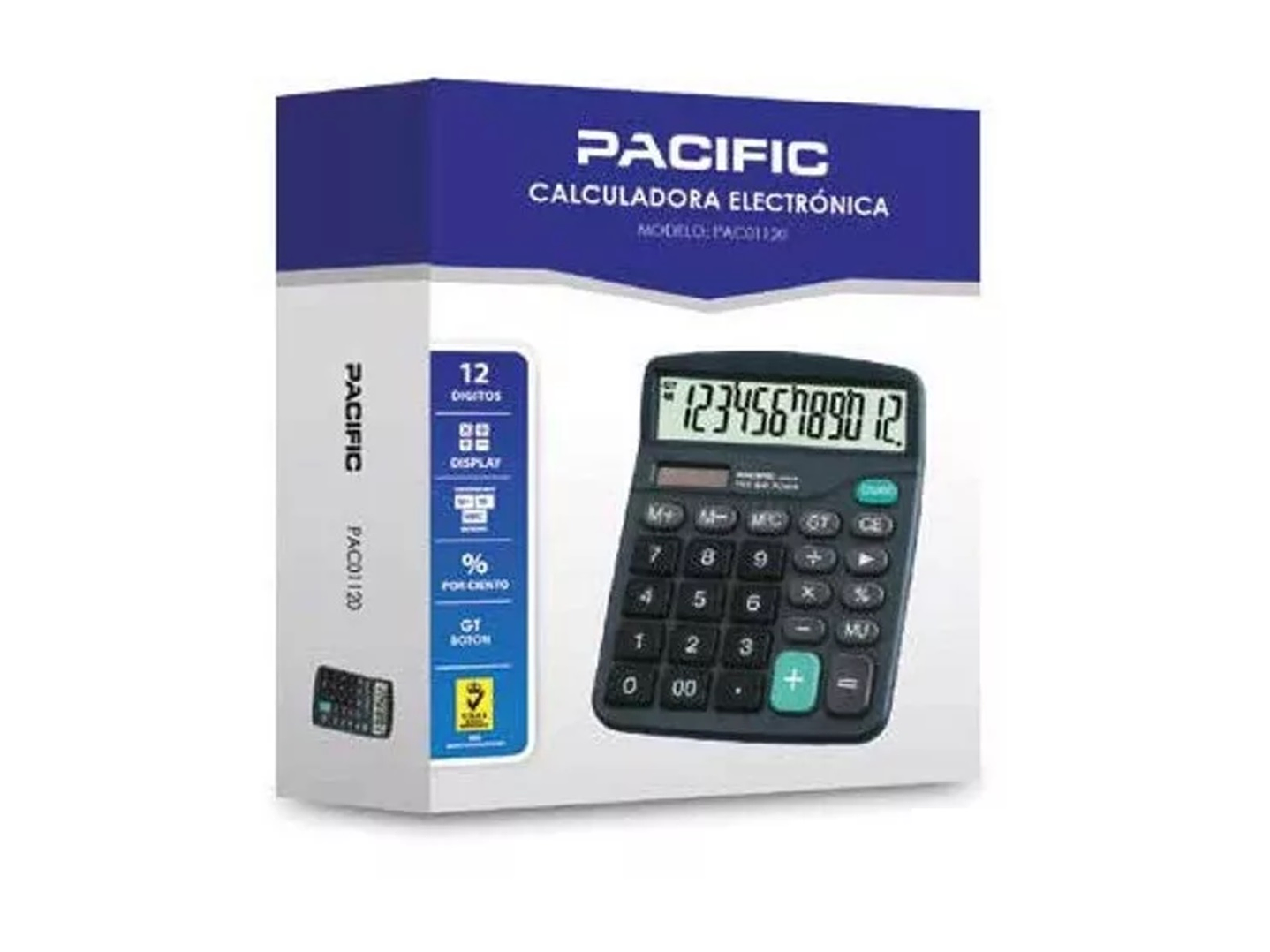 Calculadora Electrónica Pacific 12 Dígitos Pac01120 2