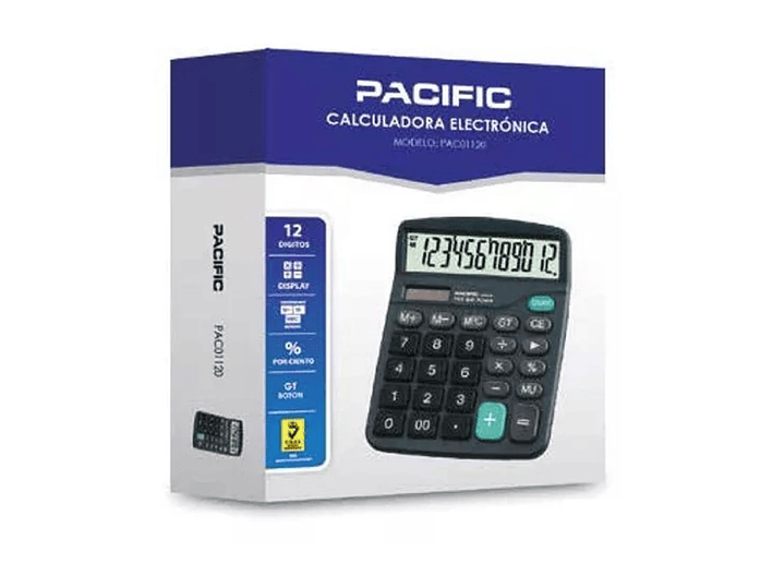 Calculadora Electrónica Pacific 12 Dígitos Pac01120 2
