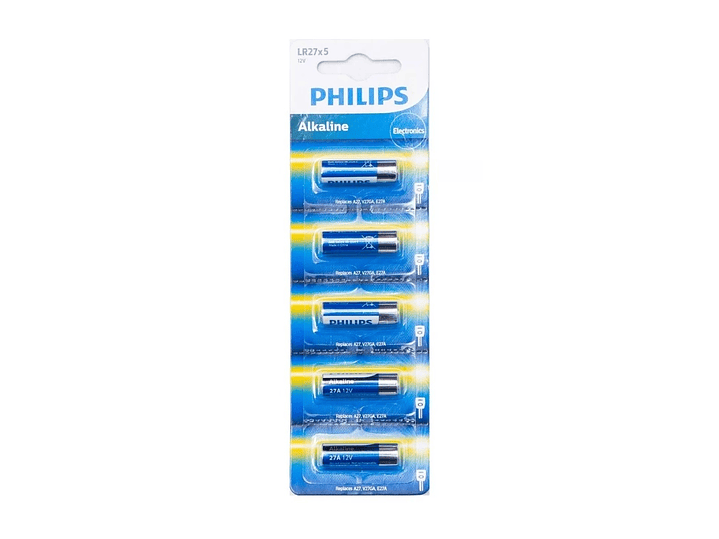 Pack 5 Pilas Philips 27A Lr27 Alcalina Blister 1