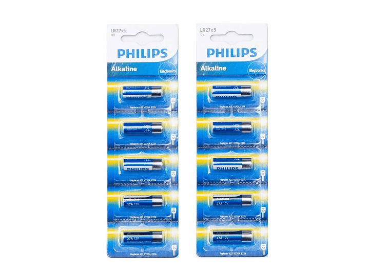 Pack 5 Pilas Philips 27A Lr27 Alcalina Blister 2