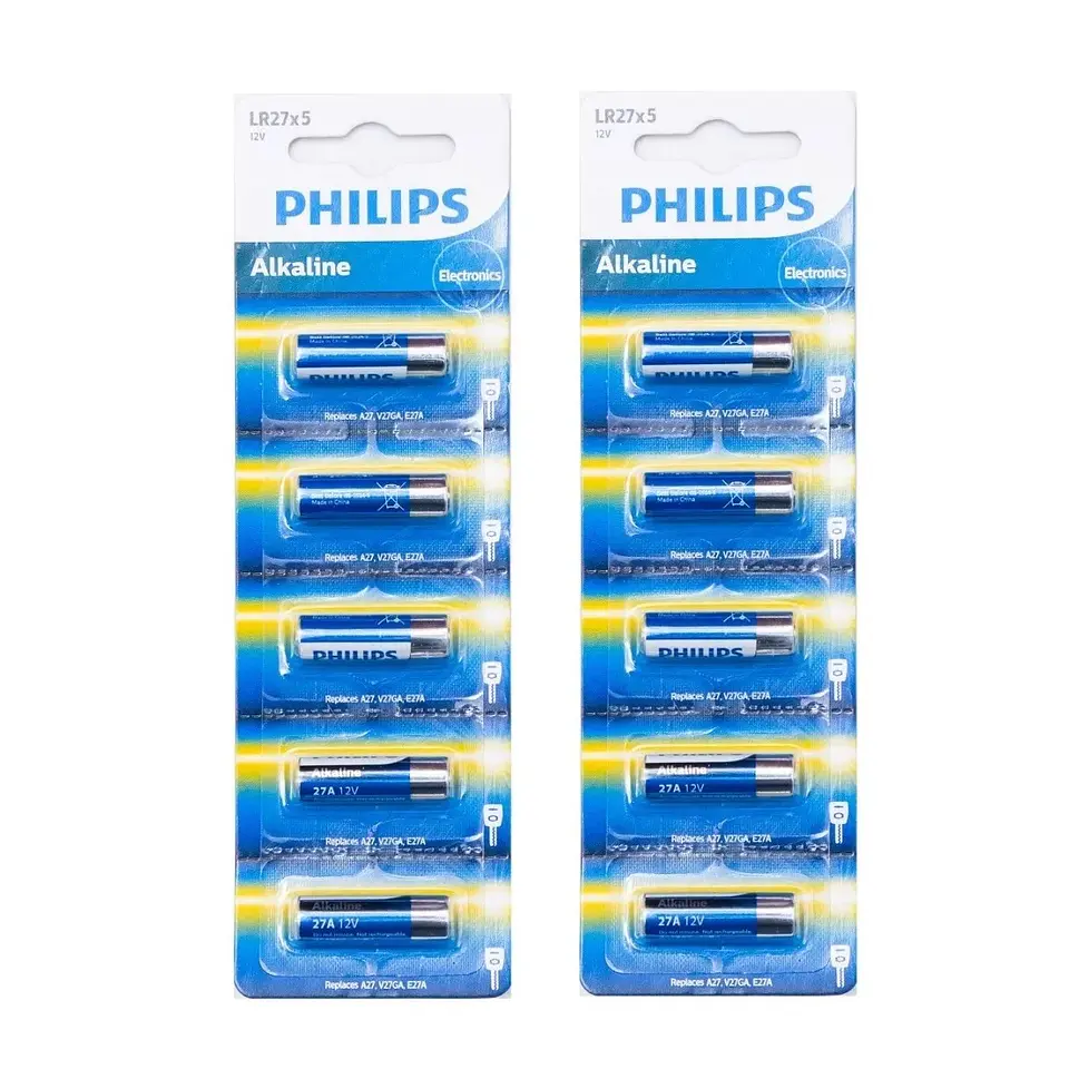 Pack 5 Pilas Philips 27A Lr27 Alcalina Blister 2