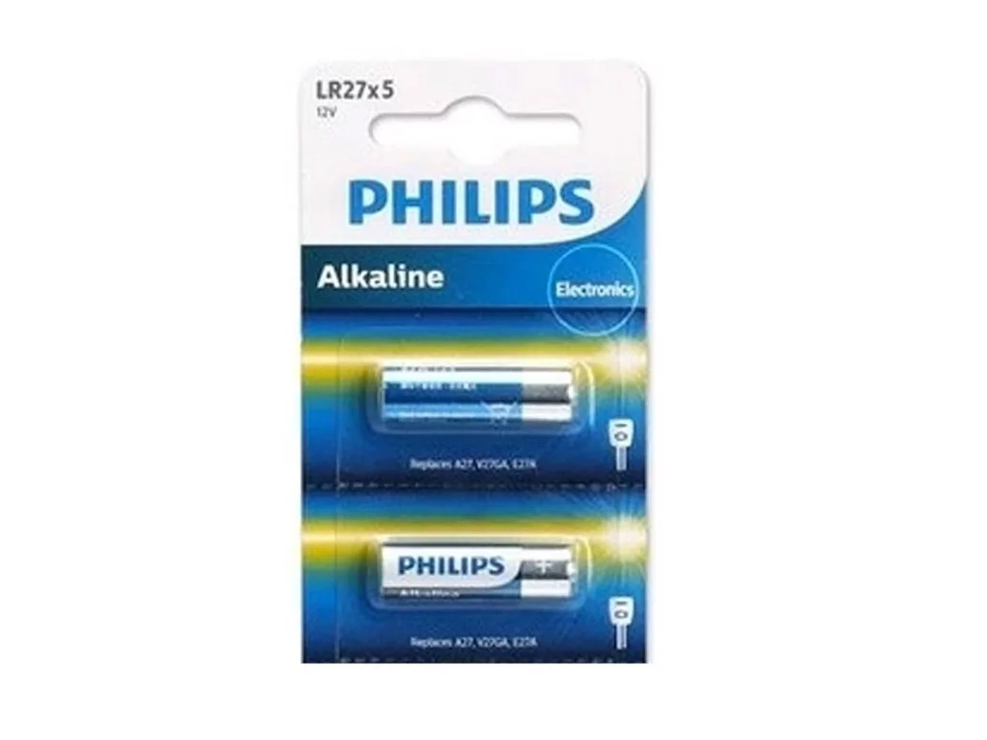Pack 5 Pilas Philips 27A Lr27 Alcalina Blister 3