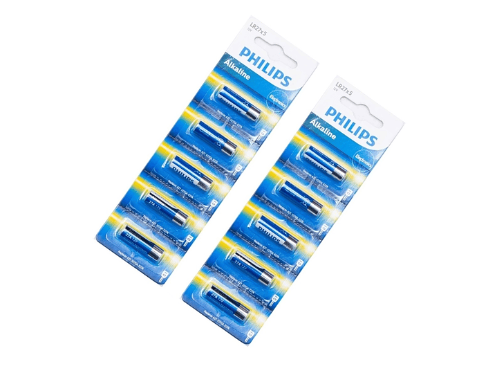 Pack 5 Pilas Philips 27A Lr27 Alcalina Blister 4