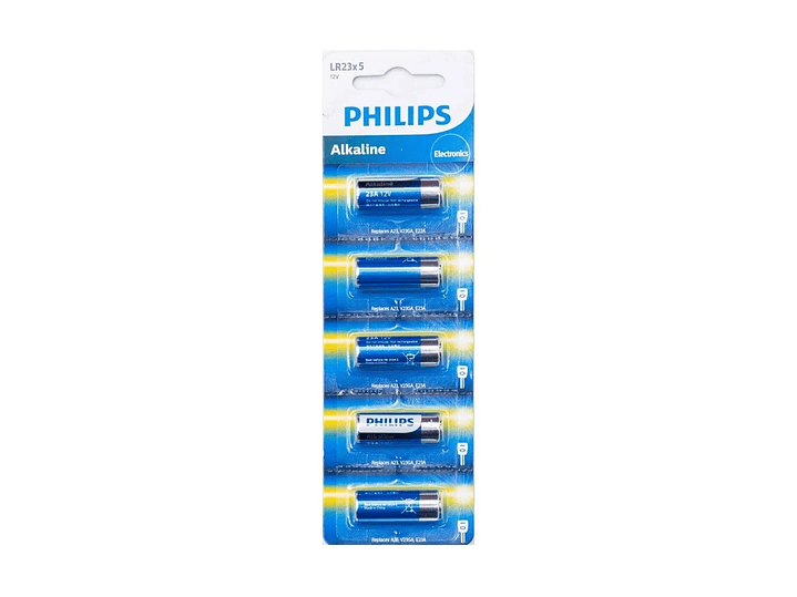 Pack 5 Pilas Philips 23A Lr23 Alcalina Blister  1
