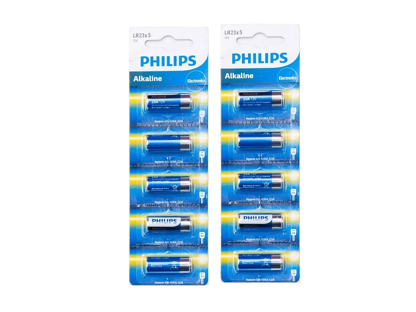 Pack 5 Pilas Philips 23A Lr23 Alcalina Blister  2