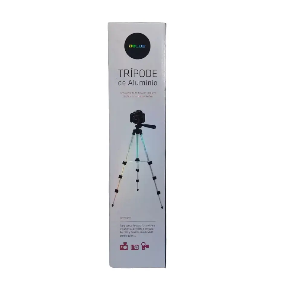 Trípode de Aluminio Dblue para Cámaras Dbtrp01 2