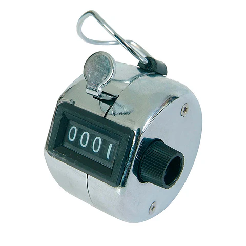 Contador De Mano Metalico Personas 4 Digitos