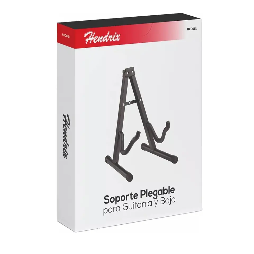 Soporte Plegable para Guitarra y Bajo Hendrix Hx0061 Negro 2