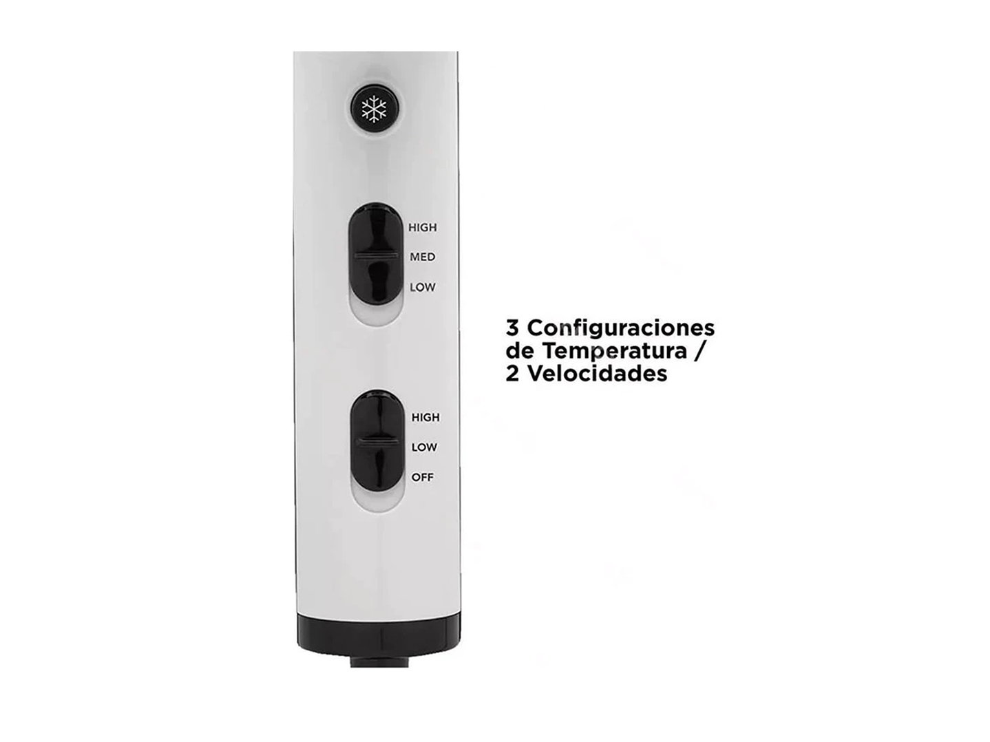 Secador Pelo Compacta Revlon 5296-la2 Crystal Blanco 3