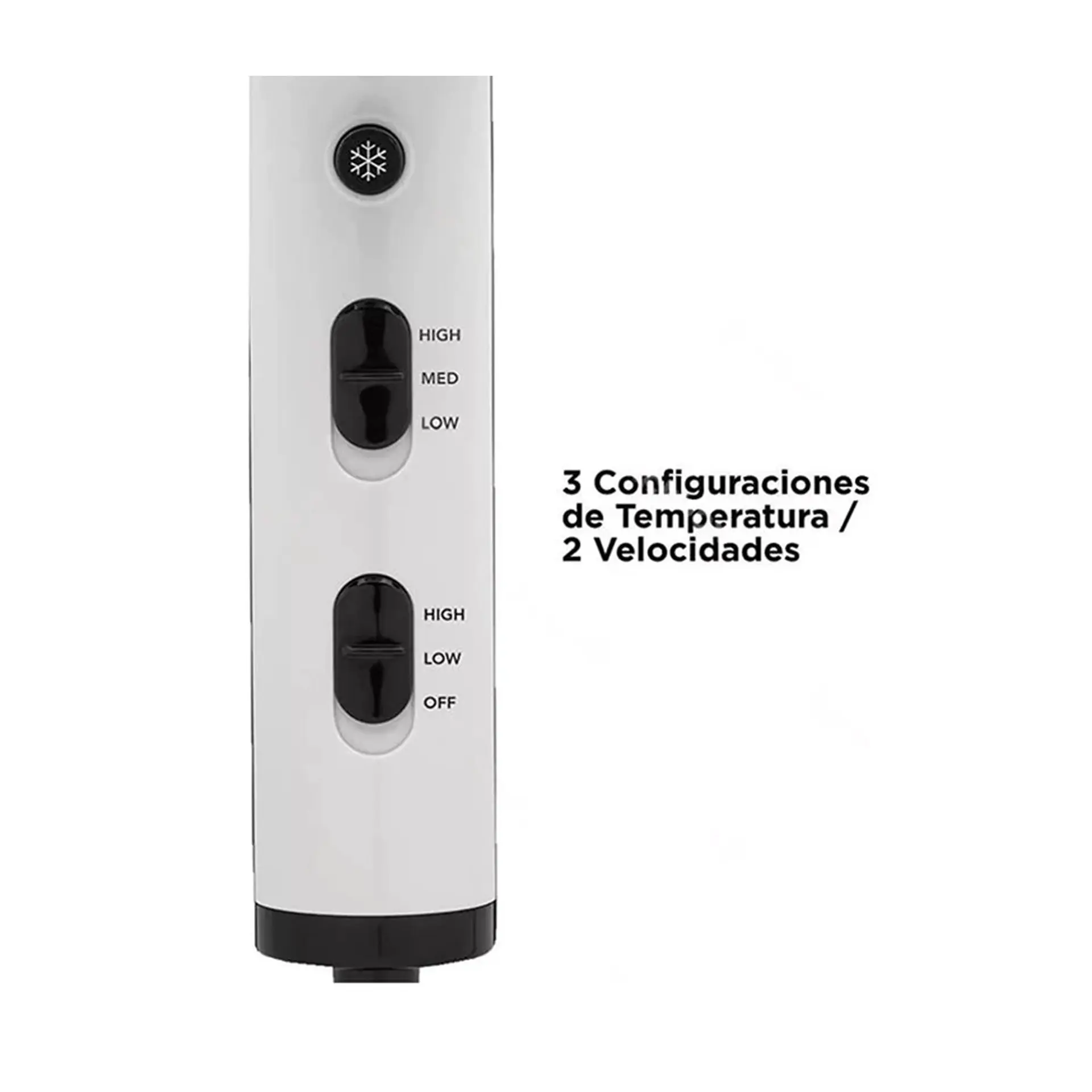 Secador Pelo Compacta Revlon 5296-la2 Crystal Blanco 3