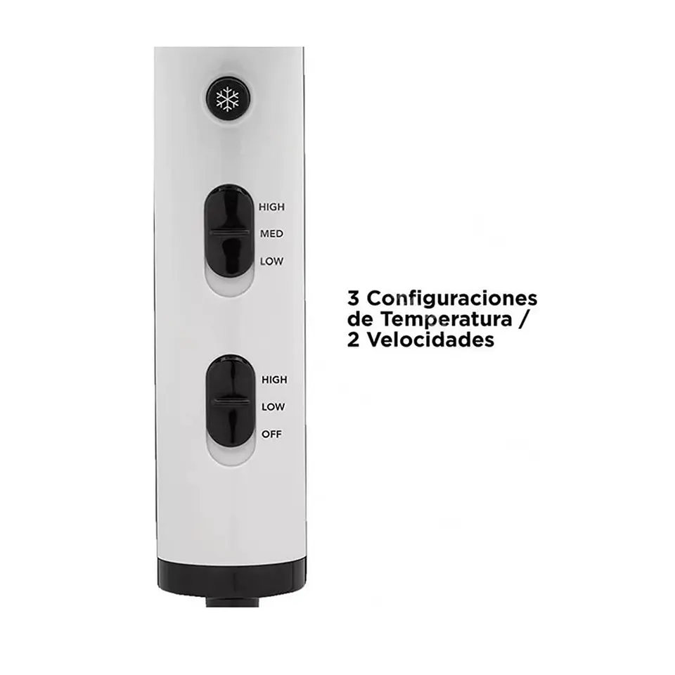 Secador Pelo Compacta Revlon 5296-la2 Crystal Blanco 3