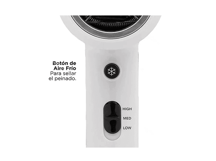 Secador Pelo Compacta Revlon 5296-la2 Crystal Blanco 4