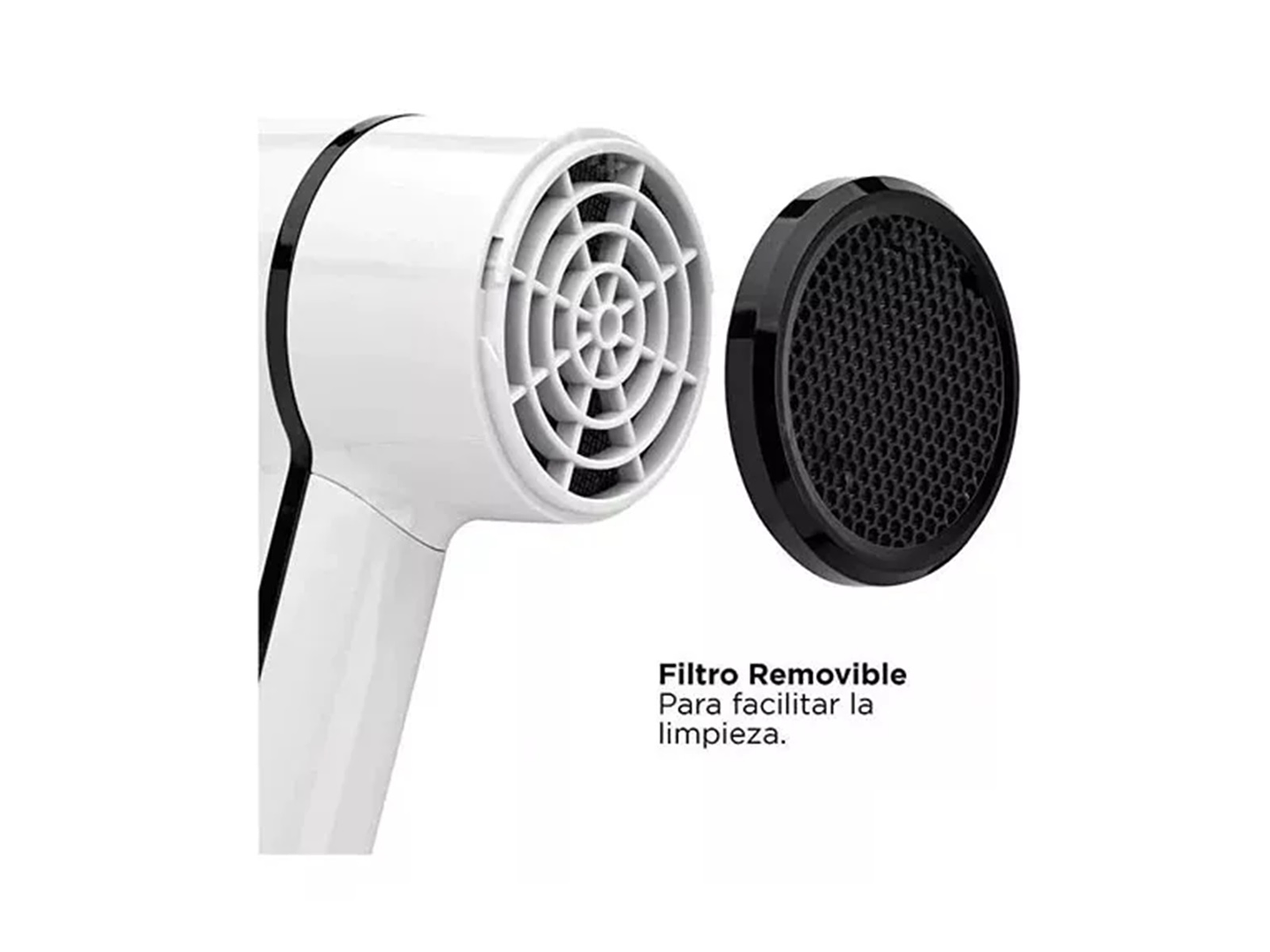 Secador Pelo Compacta Revlon 5296-la2 Crystal Blanco 5