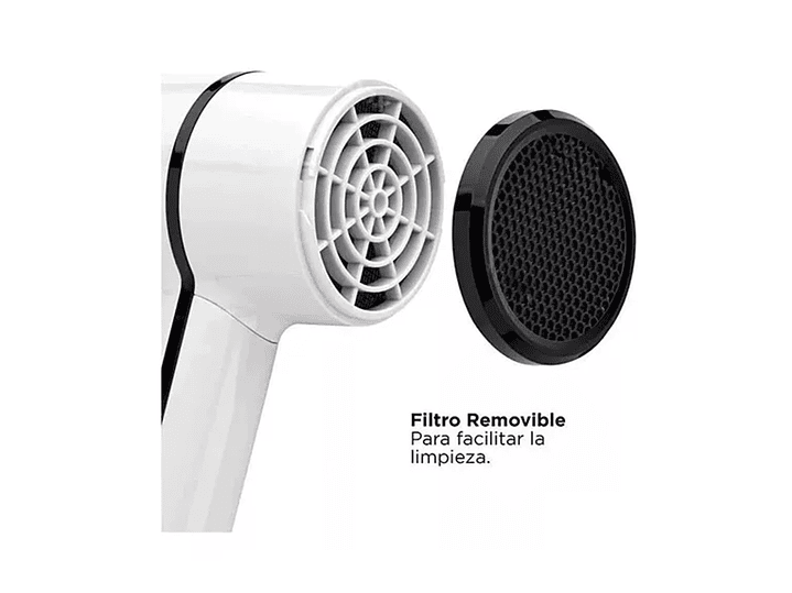 Secador Pelo Compacta Revlon 5296-la2 Crystal Blanco 5