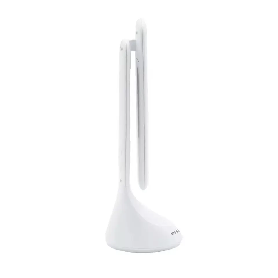 Lampara Led Usb Escritorio C/reloj Recargable Philco Dl368 4