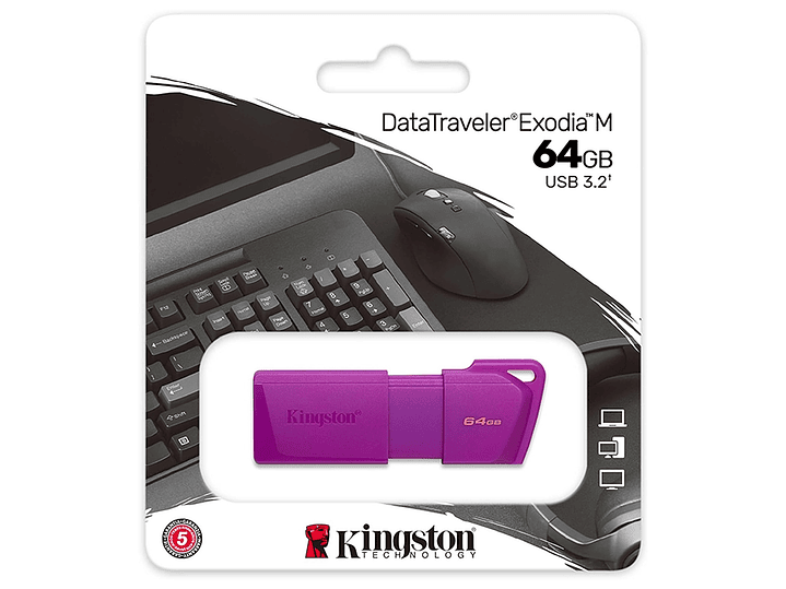 Pendrive DTXM 64gb Usb 3.2 Kingston Morado 1
