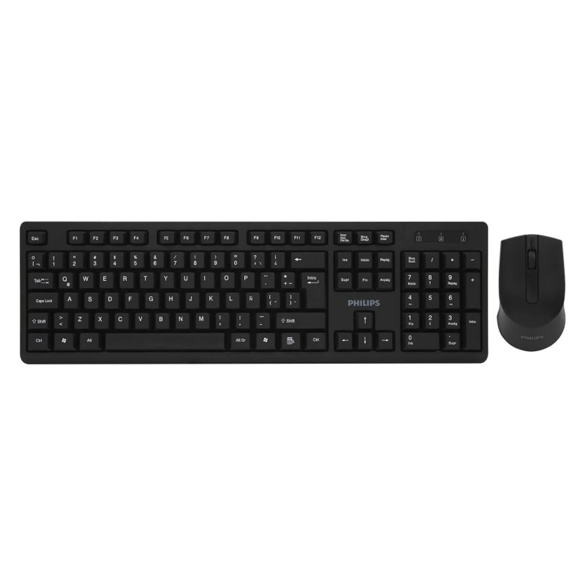 Kit Combo Teclado y Mouse Inalámbrico Philco 6354K 1