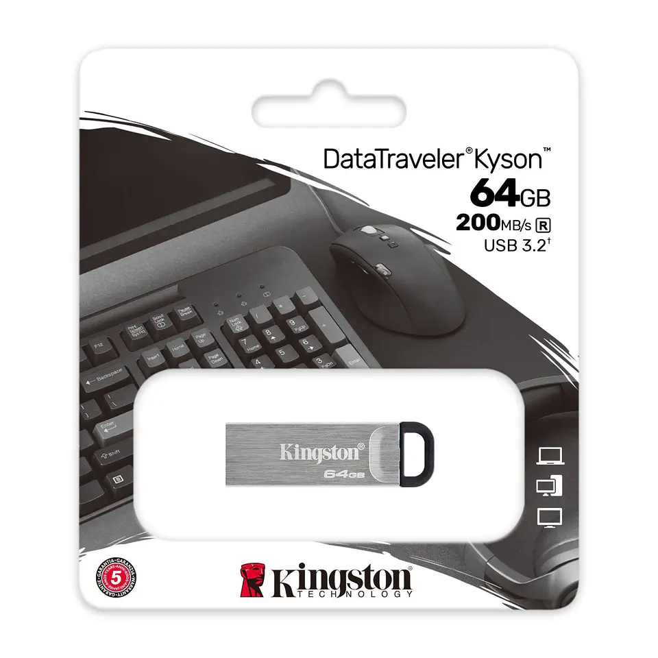 Pendrive 64GB Kingston USB3.2 Gen 1 DataTraveler Kyson 2