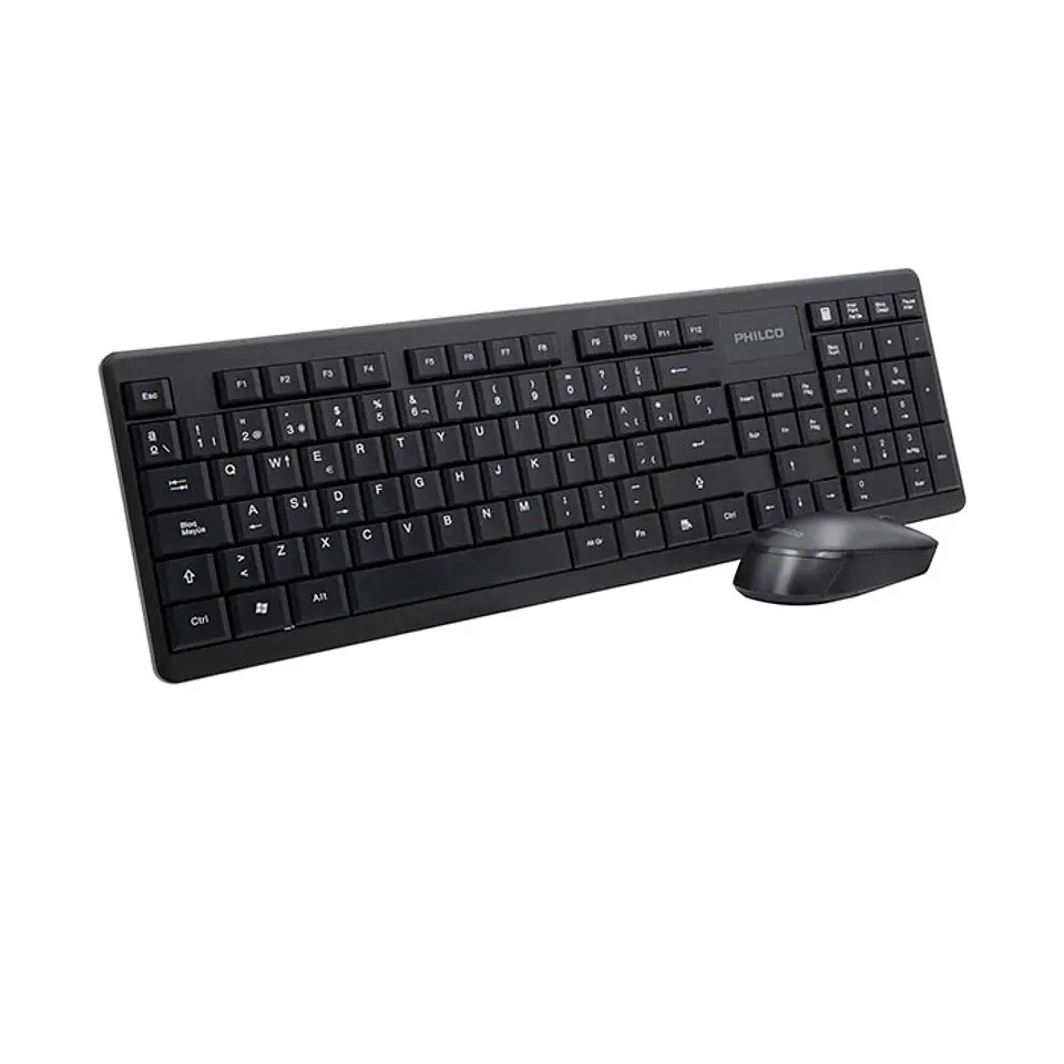 Kit Combo Teclado y Mouse Inalámbrico Philco 6314N 1