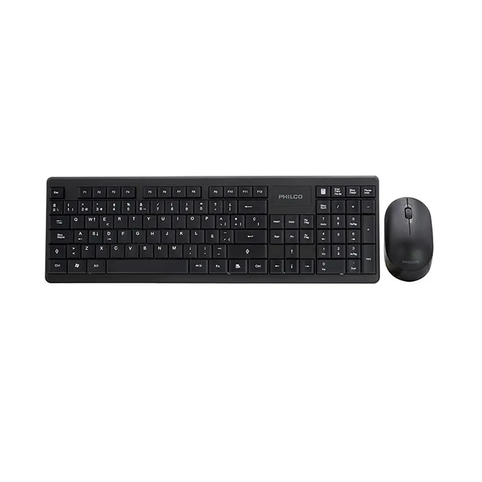 Kit Combo Teclado y Mouse Inalámbrico Philco 6314N 2