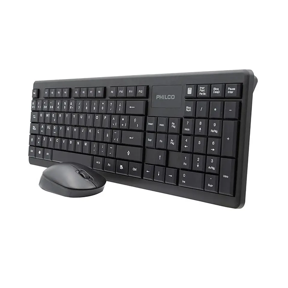Kit Combo Teclado y Mouse Inalámbrico Philco 6314N 4