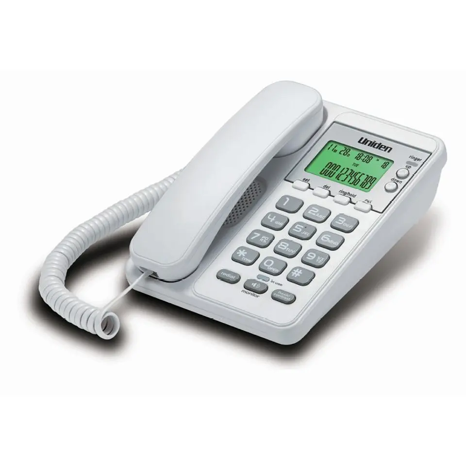 Telefono Fijo Uniden Blanco AS6404 Con Visor 1