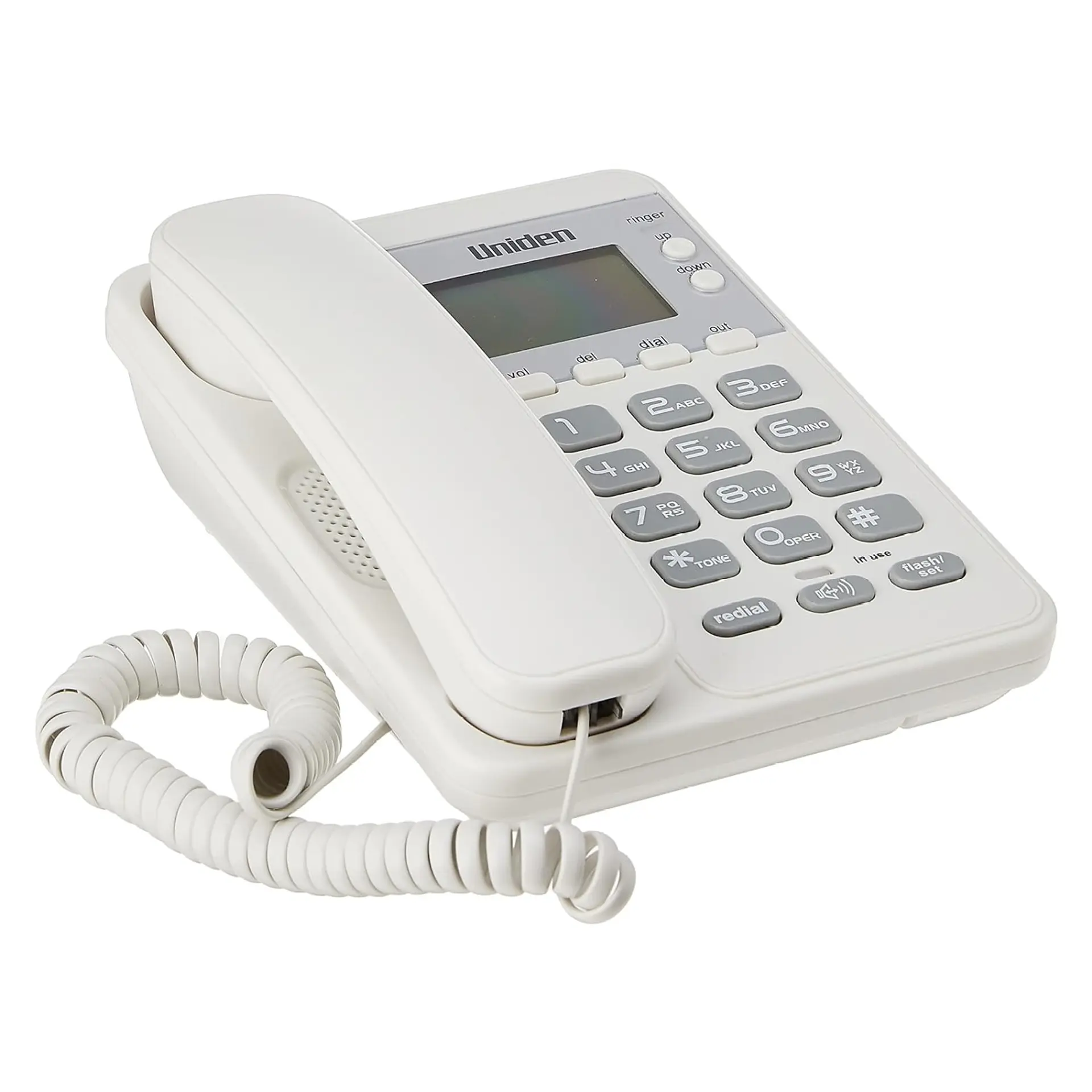 Telefono Fijo Uniden Blanco AS6404 Con Visor 2