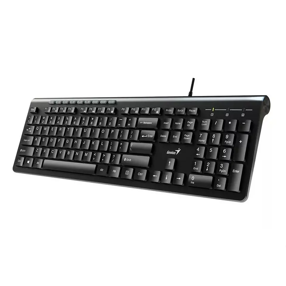 Teclado Genius Slimstar 230ii Usb Cableado Negro 1