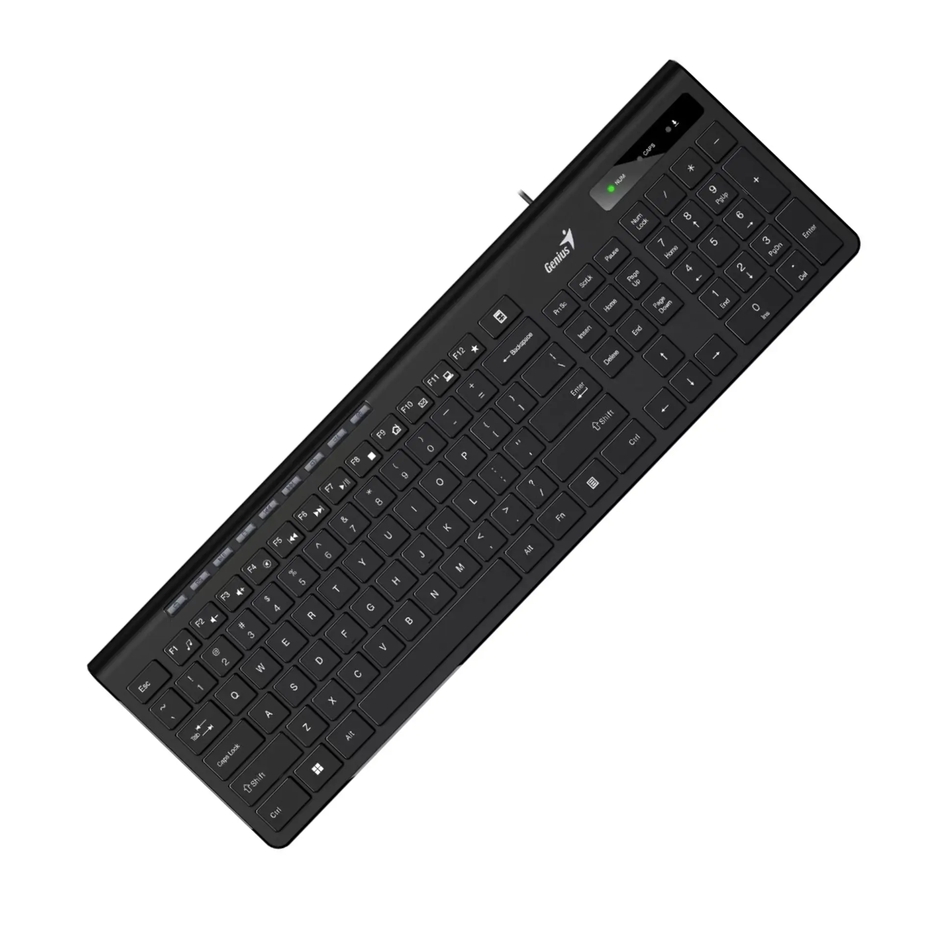 Teclado Genius Slimstar 230ii Usb Cableado Negro 4