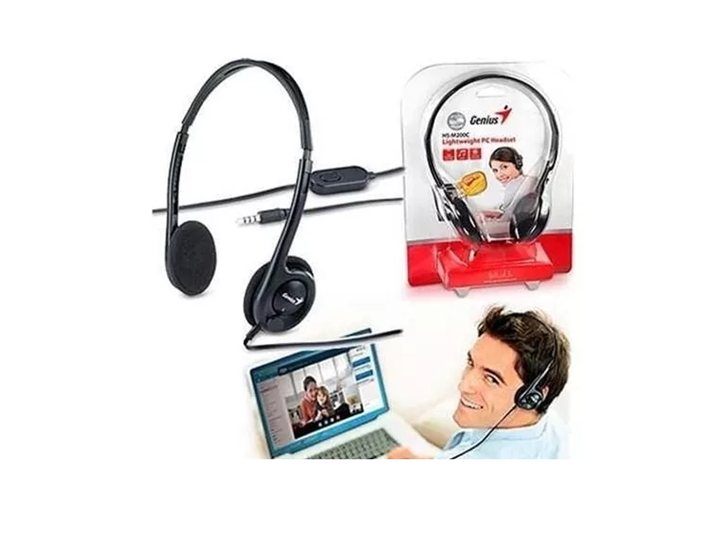 Audífono Genius Hs-m200c con Micrófono 5